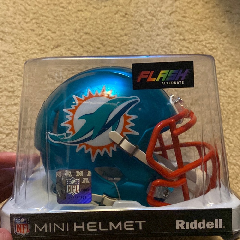 Riddell Dolphins Mini helmet new flag edition